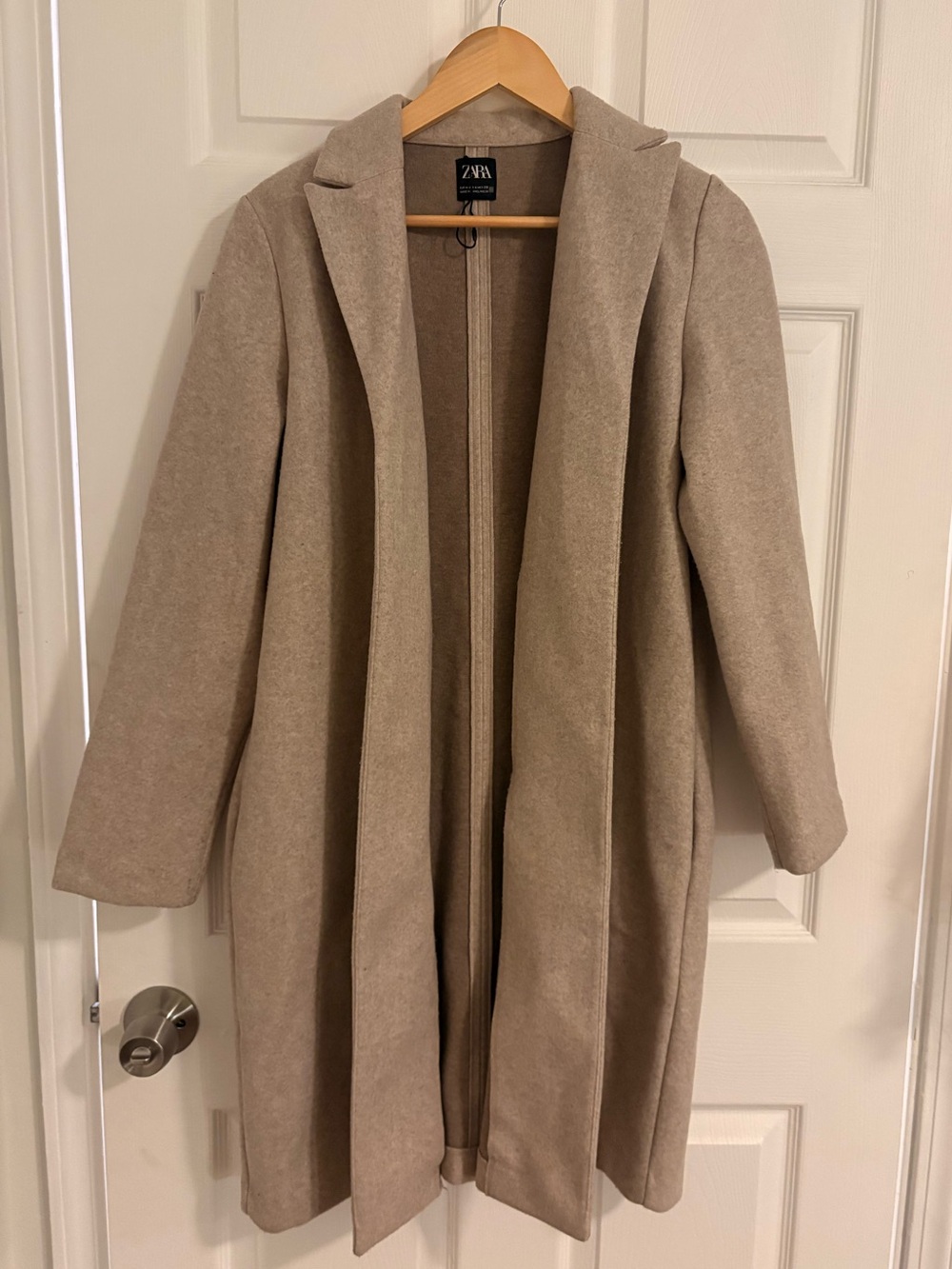 Zara Tan Open Trench Coat